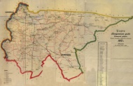 Карта Новоузенского уезда, 1912 г.