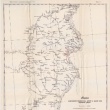 Карта залежей  фосфоритов в Саратовск. губ. 1910 г.