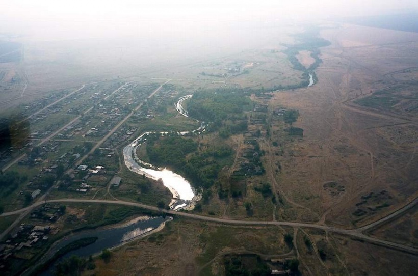 Село Чкалово с высоты птичьего полета