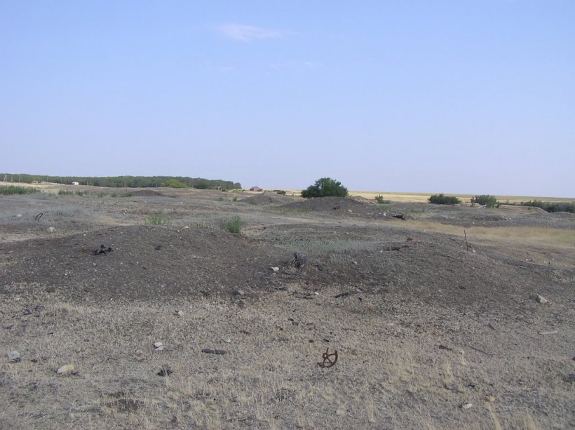 Колония Шукк. Вид на место, где находилось село.