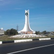 Стелла на въезде в город Маркс (Екатериненштадт)